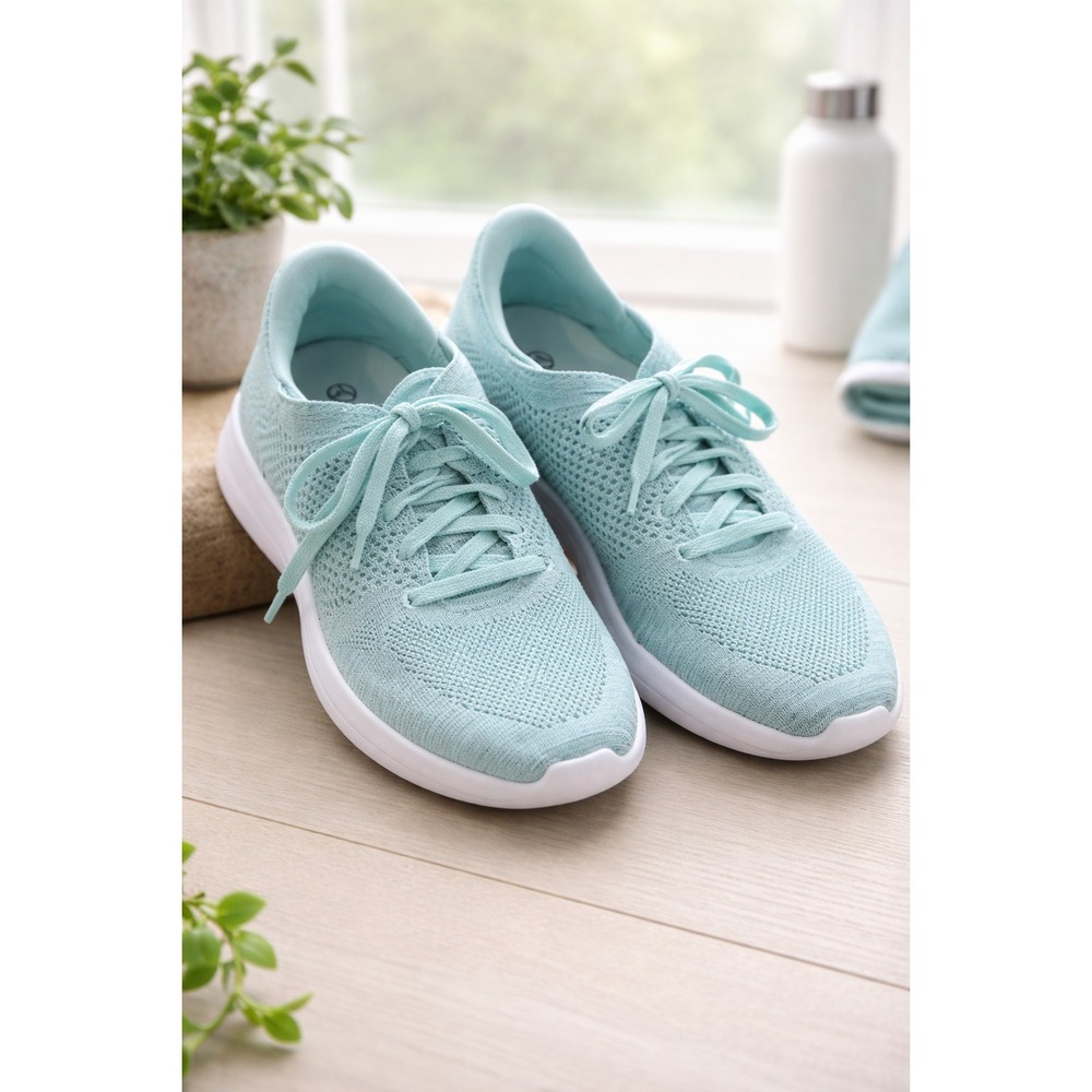 KIZIK Shoes Mens 10.5 Blue Slip‎ On Hands Free Sneakers Comfort Walking